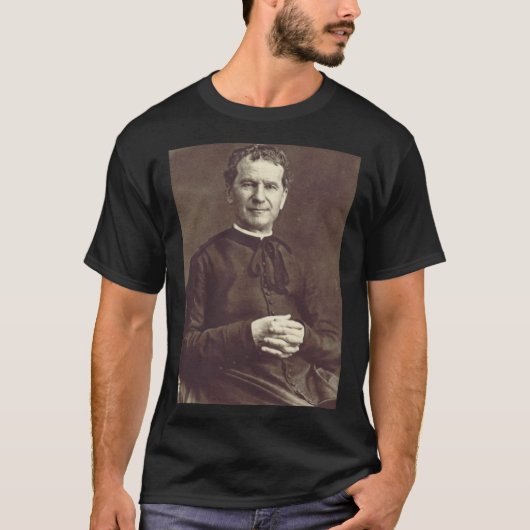 Saint John Bosco Priest en confessor T-shirt (Voorkant)