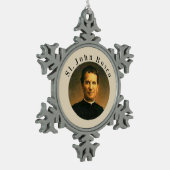 Saint John Bosco Tin Sneeuwvlok Ornament (Links)