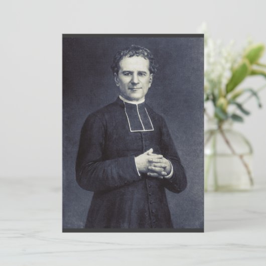 Saint John Bosco Vader en leraar van de jeugd Kaart (Staand voorkant)