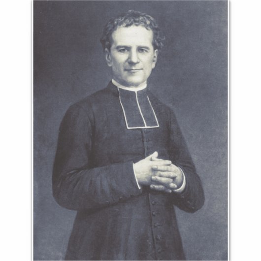 Saint John Bosco Vader en leraar van de jeugd Sticker (Voorkant)