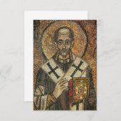 Saint John Chrysostom aartsbisschop van Constantin Bedankkaart (Voorkant / Achterkant)