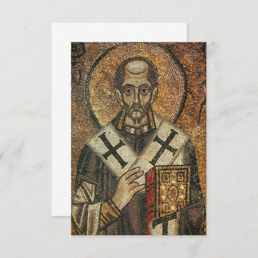 Saint John Chrysostom aartsbisschop van Constantin Bedankkaart (Voorkant / Achterkant)
