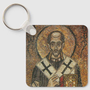 Saint John Chrysostom aartsbisschop van Constantin Sleutelhanger