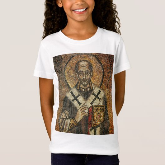 Saint John Chrysostom aartsbisschop van Constantin T-shirt (Voorkant)