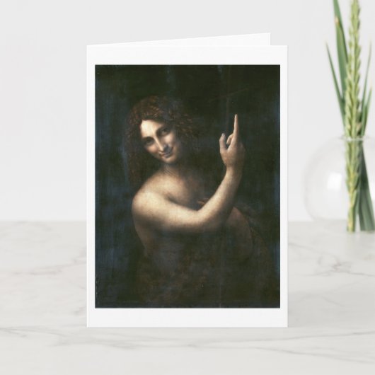 Saint John de Baptist, Leonardo da Vinci Kaart (Voorkant)