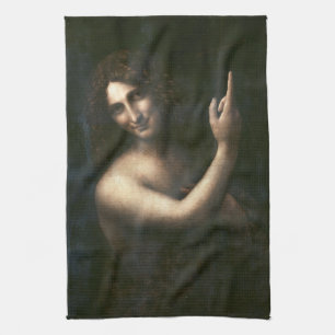 Saint John de Baptist, Leonardo da Vinci Theedoek