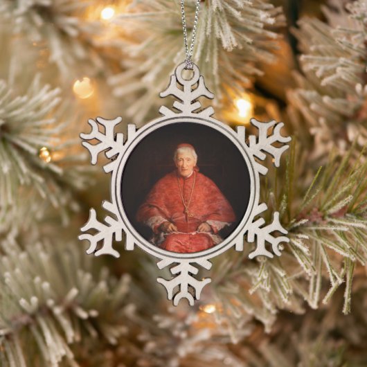 Saint John Henry Newman Tin Sneeuwvlok Ornament (Boom)