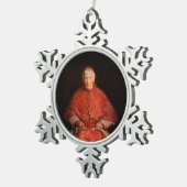 Saint John Henry Newman Tin Sneeuwvlok Ornament (Rechts)