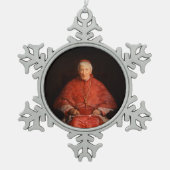 Saint John Henry Newman Tin Sneeuwvlok Ornament (Voorkant)