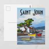 Saint John Island, tekst bewerken Briefkaart (Voorkant / Achterkant)