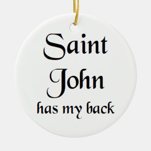 saint john keramisch ornament (Voorkant)