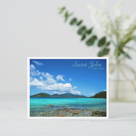 Saint-John-Maagdeneilanden Briefkaart (Staand voorkant)