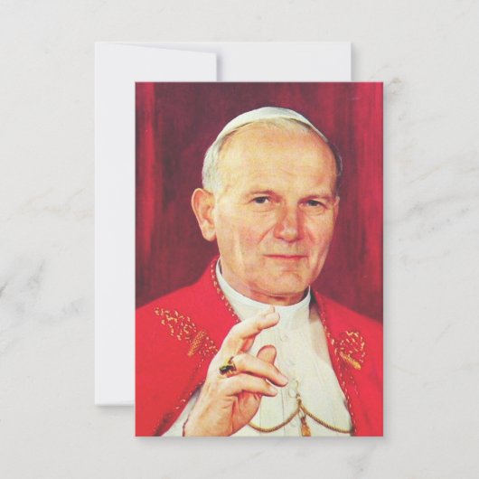Saint John Paul II Apostle of Dignity Holy Card Bedankkaart (Voorkant)