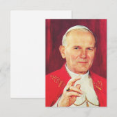 Saint John Paul II Apostle of Dignity Holy Card Bedankkaart (Voorkant / Achterkant)