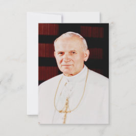 Saint John Paul II Holy Card Bedankkaart