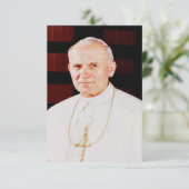 Saint John Paul II Holy Card Bedankkaart (Staand voorkant)