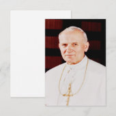 Saint John Paul II Holy Card Bedankkaart (Voorkant / Achterkant)