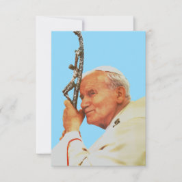 Saint John Paul II Witness to Hope Holy Card Bedankkaart