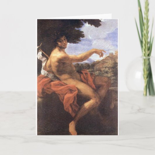 Saint John the Baptist Fine Art Greetings Card Kaart (Voorkant)