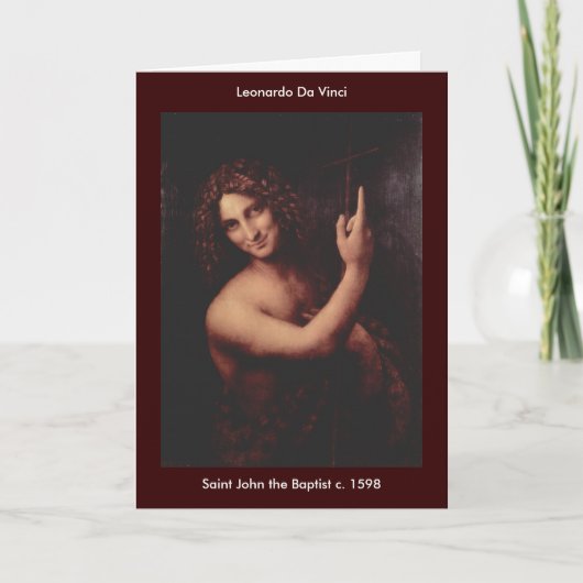 Saint John the Baptist - Personalized - Customized Kaart (Voorkant)