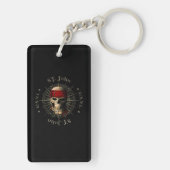 Saint John USVI Pirate Skull Sleutelhanger (achterkant)