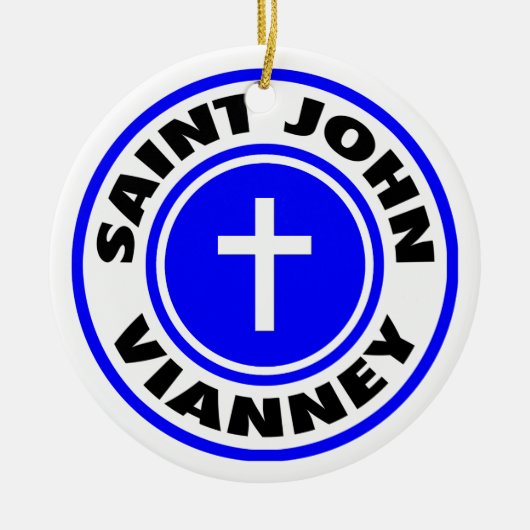 Saint John Vianney Keramisch Ornament (Voorkant)