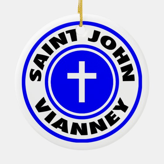 Saint John Vianney Keramisch Ornament (Achterkant)