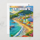 Saint John's, a sparkling jewel of the Caribbean Briefkaart (Voorkant / Achterkant)