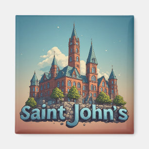 Saint John's Antigua Reis Souvenir 🗺️ Magneet