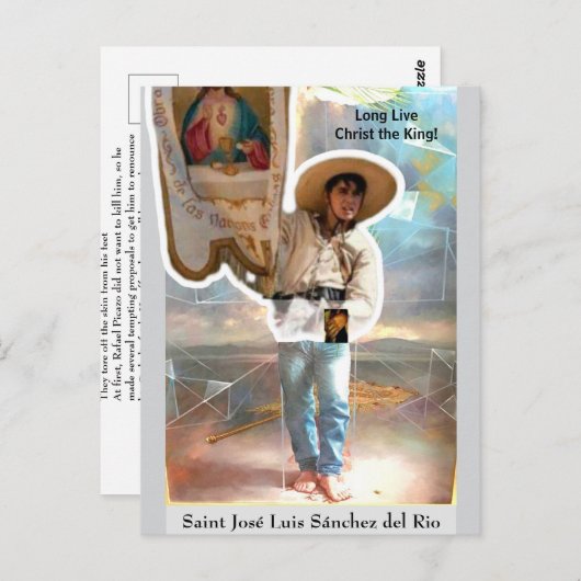 Saint José Luis Sánchez del Rio Kaart (Voorkant / Achterkant)