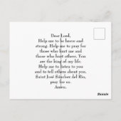 Saint José Luis Sánchez del Rio Kaart (Achterkant)