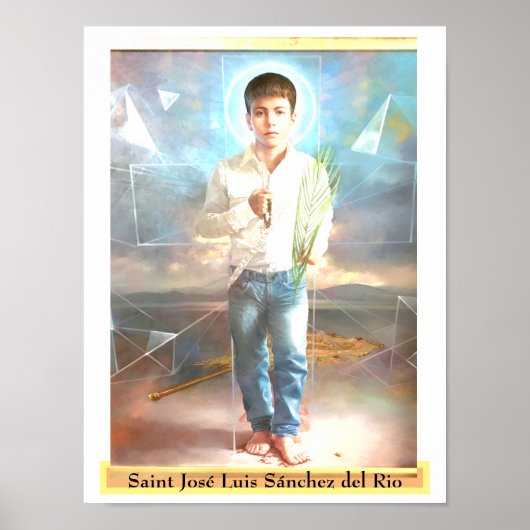 Saint José Luis Sánchez del Rio Kaart Poster (Voorkant)