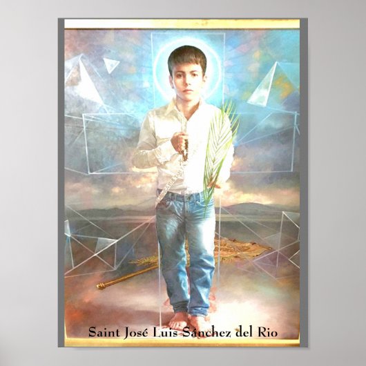 Saint José Luis Sánchez del Rio Kaart Poster (Voorkant)