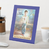 Saint José Luis Sánchez del Rio Reclamebord Met Voetstuk (Insitu)