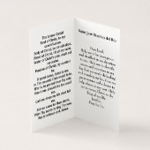 Saint José Sánchez del Rio Prayer Card Kaart (Binnen)