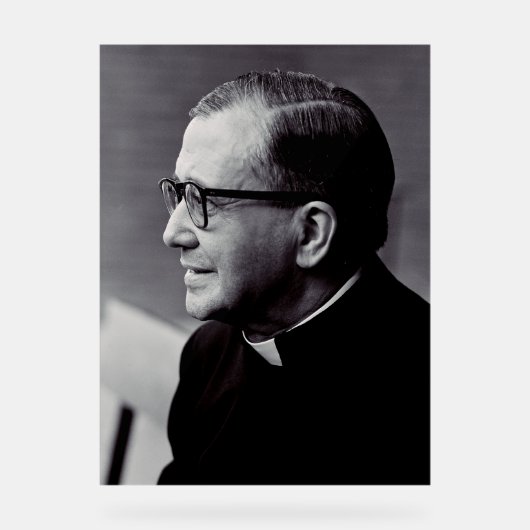 Saint Josemaria Escriva Acryl Bord (Voorkant)
