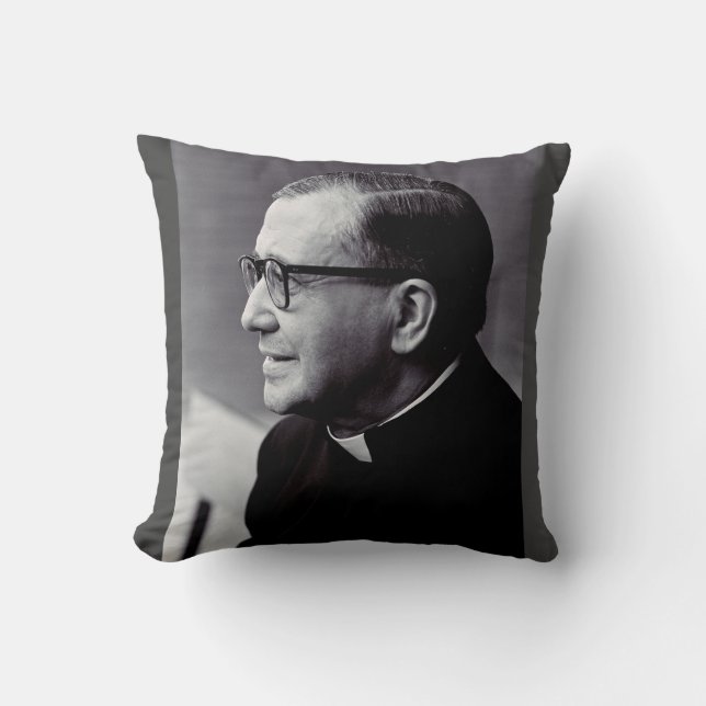 Saint Josemaria Escriva Kussen (Voorkant)