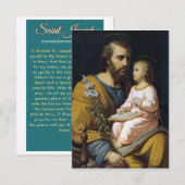 Saint Joseph Consecration Kaart (Voorkant / Achterkant)