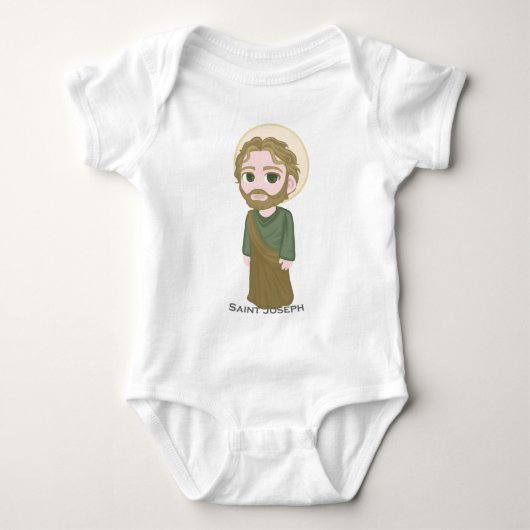 Saint Joseph Cute katholiek Romper (Voorkant)
