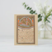 Saint Joseph Kerst Middeleeuws manuscript Briefkaart (Staand voorkant)