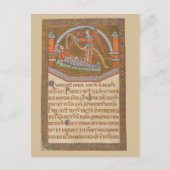 Saint Joseph Kerst Middeleeuws manuscript Briefkaart (Voorkant)