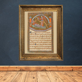Saint Joseph Kerst Middeleeuws manuscript Poster