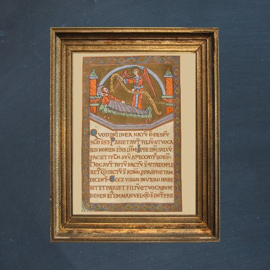 Saint Joseph Kerst Middeleeuws manuscript Poster