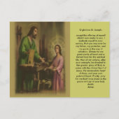 Saint Joseph Prayer Briefkaart (Voorkant)