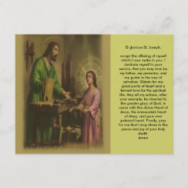 Saint Joseph Prayer Briefkaart