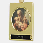 Saint Joseph Verguld Banner Ornament (Links)