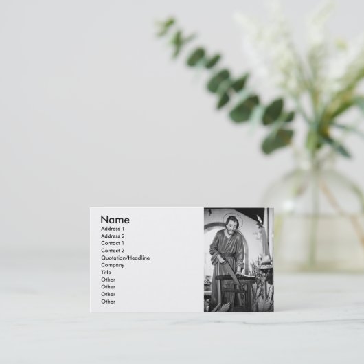 Saint Joseph Visitekaartje (Staand voorkant)