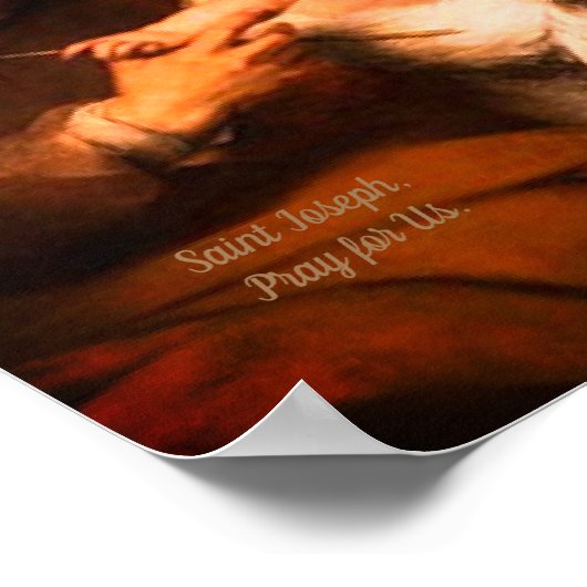 Saint Joseph with Christ Child Poster (Hoek)