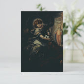 Saint Joseph's Dream Angel's Whisper Holy Card Bedankkaart (Staand voorkant)