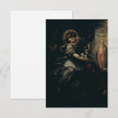 Saint Joseph's Dream Angel's Whisper Holy Card Bedankkaart (Voorkant / Achterkant)